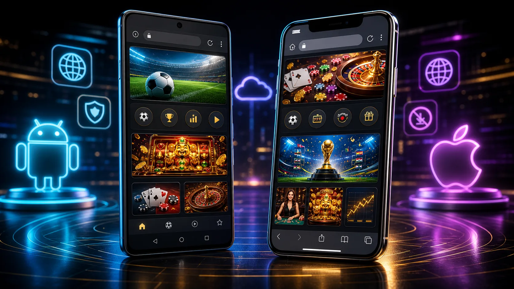 Experiência buffbet compatível com Android e iOS no navegador mobile